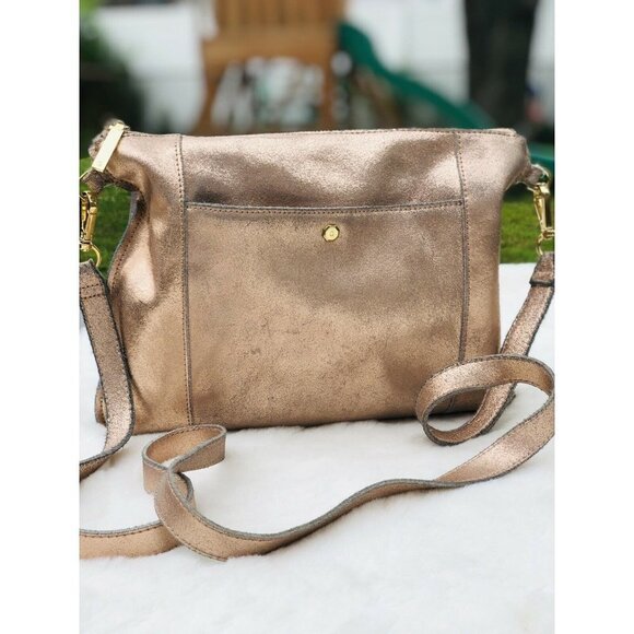 Aimee Kestenberg Handbags - Aimee Kestenberg Pink Crossbody Bag Glossy Leather